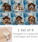 6 Pack Nativity Scene Ornaments for Christmas Tree - Flat 3.15'' Height & Gifts Boxed Keepsake | Nativity Set Indoor, The Birth of Jesus Decor, Religious Gifts for Christian & Family